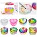 Nails Art Glass Dappen Dish Crystal Glass Dish Nails Art Dappen Dish With Lid Heart Shaped Liquids Crystal Cup B - Buy Online on GoSupps.com