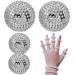 4*Skills Igelball Massage +10*Massage rings for finger hedgehog ball massage +2*wrist massage ring set skills ring acupressure rings Borderline for children adults to reduce stress (silver)