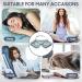 Luxury 100% Mulberry Silk Sleep Mask - ZOESMIEN 3D Contoured Eye Mask for Women & Men | Light Blocking Unique Nose Bridge Design Perfect Christmas Gift in Misty Blue - Buy Online on GoSupps.com
