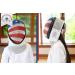 USA Flag Design Foil Fencing Mask with CE350N Certification | Anti-Glare Finish & Padded Bib | X-Small Size with Adjustable Strap - Buy Online on GoSupps.com