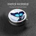 Blue Butterfly Mini Round Pill Box | 3 Compartment Medicine Organizer for Travel & Home Use - Buy Online on GoSupps.com
