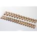 TEN NAILS 24pcs Ballerina False Nails Fake Coffin Long Tips 12 Sizes with Glue (Champagne Gold 30pcs)