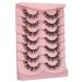 Pooplunch Cat Eye Cluster Lash Flares Extension DIY Kit - 7 Pairs Faux Mink False Eyelashes Multipack - Buy Online on GoSupps.com