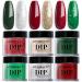 Dip Powder Set  AZUREBEAUTY 6 Colors Glitter Red Green Nail Dipping Powder French Nail Art Gel Manicure Salon DIY at Home Christmase Gifts