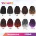 TOYOTRESS Tiana Passion Twist Hair - 10 Inch 8 Packs Pre-Twisted Passion Twists Crochet Braids - Bohemian Synthetic Hair Extension - Buy Online on GoSupps.com