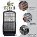 Daoeny 2Pcs Adjustable Bird Cage Cover | Upgraded Airy Nylon Mesh Parrot Net with Sequins | Seed & Feather Catcher for Parakeet Macaw | Soft & Universal Birdcage Cover Skirt | 78.7 x 15.7 Inch - Buy Online on GoSupps.com
