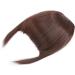 Dark Auburn Clip In Bangs Hair Extensions - Front Full Neat Bangs Fringe for Women - Buy Online on GoSupps.com