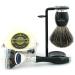 5 Pc Men's Shaving Kit - Edge Razor Badger Hair Brush Stand Soap & Bowl | Perfect Grooming Set for Men - Buy Online on GoSupps.com