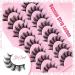 Manga Lashes | Wispy Cat Eye False Eyelashes | 8 Pairs Natural Look | Anime Russian Strip Lashes by Ruairie Z - Shop Internationally - Buy Online on GoSupps.com