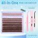 Yawamica Fluffy Brown Lash Clusters Kit | 40D Volume Wispy Eyelash Extensions | DIY Brown Lash Kit with Bottom Lashes Bond & Seal Tweezers | Ships Internationally - Buy Online on GoSupps.com