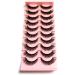 10 pairs Cats eye lashes Faux Mink False Eye Lashes D-Curl Fluffy and Wispy Ultra Soft Premium Sweat and Water Resistant Feather Light Enhancing Beauty and Confidence (5D-B23) - Buy Online on GoSupps.com