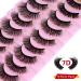 False Eyelashes 7D Mink Lashes - 10 Pairs Dramatic Curly Fluffy Thick Fake Eyelashes - Buy Online on GoSupps.com
