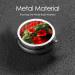 Red Geraniums Portable Metal Pill Box | Round Mini 3-Compartment | Travel Essential for Small Pills - Buy Online on GoSupps.com