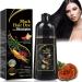 Black Hair Dye Shampoo for Women Magic Instant 3 in 1 Hair Color Shampoo Nourshing Black Shampoo Colors Long Lasting Gray Highly Coverage Black Hair Dye in Minutes-100ml