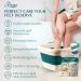 Fivona Foot Care Kit 2-in-1: Epsom Salt & Essential Oils Soak for Tired Feet Cracked Heels & Calluses - Collapsible Basin for Home Spa - Buy Online on GoSupps.com