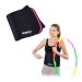 Relaxdays Women's abdominal girdle Belt Belt Hula Hoop 90 cm neoprene fitness belt women with Velcro belly belt black/pink (1 Pack) 90 black/pink