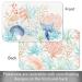 CounterArt Seaside Reversible Plastic Placemat 4 Pack - Made in USA, BPA Free, Easy Care, Wipes Clean - Buy Online on GoSupps.com