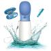 3 -series gift set |Innovative 550ml dog drinking bottle for on the goincluding toothbrush & pipe |Premium drinking bottle dog |Drinking bottle dogs for on the go | 100% leak -proof with brush & pipe - blue