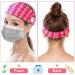Jexine Nurse Headbands with Buttons - 12 Non Slip Wide Headbands for Women - Elastic Ear Protection for Nurses - Perfect Nurse's Day Gift - Buy Online on GoSupps.com
