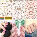 Konsait Mixed Nail Stickers (1200+ Designs) - Flower Animal/Fruit/Mermaid 3D Nail Art Decals for Women, Girls, Kids - Self-Adhesive Tips for Birthday Party Favors - Buy Online on GoSupps.com