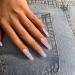 YOSOMK Pink Coffin Fake Nails with Gems - Glossy False Nails for Women - Stick on Nails with Glue - Long Press on Acrylic Nail Tips - Buy Online on GoSupps.com