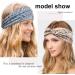 Kavya Wide Boho Headbands for Women - 6 Pack Multicoloured Hair Bands for Yoga & Sports - Buy Online on GoSupps.com