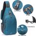 G4Free Navy Blue Breast Pocket Shoulder Sling Backpack - Lightweight Hiking & Cycling Bag for Men & Women - Buy Online on GoSupps.com
