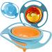 Retoo Baby Bowl Set - 360 Rotatable Gyroscopic Bowls for Kids & Toddlers - Safe Entertaining and Magical 17cm Blue Crockery - Buy Online on GoSupps.com
