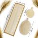 Natural Loofah Sponge Back Exfoliating Scrubber Combo Set for Deep Cleansing Skin and Facial Exfoliation - Buy Online on GoSupps.com