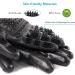 Bestbuy Pet Grooming Gloves - Improved Five Finger Design Rubber Glove Gentle Deshedding Brushes for Cats Dogs and Horses (Black) - Buy Online on GoSupps.com