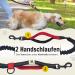 Dog Lover Jogging Line with Belly Belt - Red Running Leash for Medium & Large Dogs up to 70kg | Elastic Damping Reflective Design | Hands-Free for Jogging Walking Cycling & Hiking - Buy Online on GoSupps.com