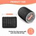 Hair Rollers Set (18Pcs) - 8 Self Grip Black Hair Rollers for Long & Short Hair Volume & Styling (50mm) 8 Duckbill Hair Clips 1 Braider & 1 Comb No Heat Rollers - Buy Online on GoSupps.com