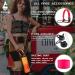 Farsea Insulated Water Bottle with Paracord Handle, Silicone Boot, 2 Lids - Stainless Steel, Double Wall, BPA-Free - 18 oz Coral/Punch - Buy Online on GoSupps.com