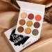 Eyeshadow Palette Neutral Matte Shimmer Glitter 9 Colors Makeup Palettes High Pigmented Eye Shadows Pallets Small Cute Natural Nude Eyeshadow Pallet for Hazel Eyes Professional Makeup for Girls orange brown