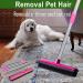 XHTLLO Multifunction Telescopic Floor Broom Pet Hair Dust Removal Cleaner Rubber Brush Head Easy To Cleaned Suitable for Floors Carpets(Pinkest) - Buy Online on GoSupps.com