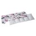Medi partners cherry core pillow 60x20cm 100% cotton 5 chambers grain pillow large eco nature warming pillow cold therapy removable connection (pink flowers) cotton pink flowers