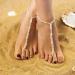Buy Bethynas Boho Pearl Barefoot Sandals Summer Beach Ankle & Toe Ring Foot Jewelry for Women & Girls | Perfect Bridal Wedding Accessory Style 4 - Buy Online on GoSupps.com
