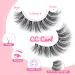 Goddvenus False Eyelashes D Curl Russian Strip Lashes Pack 3D Natural Cat Eye Lashes Wispy Fake Eyelashes Premium False Lashes Thin Cotton Band Fake Lashes 12 Pairs D curl wispy - Buy Online on GoSupps.com