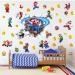 3D Mario Cartoon Wallpaper Wall Decals Sticker for Kids Bedroom Kids Baby Nursery Wall Decoration Anime Poster Sticker Decor