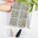 Beadsland 7200PC Flatback Rhinestones - Clear Nail Gemstones Mixed Sizes SS3-SS10 for Handicrafts with Wax Pencil Kit - Buy Online on GoSupps.com