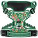 Heele dog crockery dog harvest medium-sized dogs with handle reflective dog harness padded chest harness no sweater adjustable dog flower grass green l l flower grass green