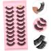 minkissy 10 Pairs Fake Eyelashes Fake Lashes False Eyelashes Aquarium Decorations Shower Glass Door Stoppers Girls Lash Extensions Girls Lashes Natural Eyelashes Lashes for Women Fiber Slim - Buy Online on GoSupps.com