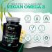 Vegan Omega 3 Algae Oil 1300mg - High Strength DHA - 90 Vegan Softgels with Vitamin E - Plant Based Omega 3 Supplement - Buy Online on GoSupps.com