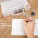 Quefe 2 Pack 64 Grids Diamond Painting Storage Containers with Label Stickers - DIY Art Craft Organizer Boxes for Beads and Diamonds - Buy Online on GoSupps.com