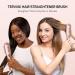 Terviiiix Hair Smoothing Brush - Negative-Ion Ceramic Glazing Brush for All Hair Types | Dual Voltage | 16 Temp Settings | Auto-Off Technology - Buy Online on GoSupps.com