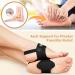 Arch Support Strap for Plantar Fasciitis Relief - Non-Slip Wearable with 2 Pairs of Adjustable Arch Pads for Flat Feet & High Arches - Black - Buy Online on GoSupps.com