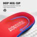 Orthotic Shoe Insoles for Arch Support - Relieve Plantar Fasciitis & Foot Pain | Mens 10-10.5 Womens 12-12.5 - Red - Buy Online on GoSupps.com