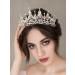 SWEETV Rhinestone Queen Crown - Crystal Wedding Tiara for Bride | Multicolored Costume Hair Accessory for Prom, Quinceanera & Celebrations - Buy Online on GoSupps.com