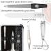 Buy Three Swords Germany 6 pcs Manicure Set 'Genova' - Black Dotted Artificial Leather Nail Care Kit with Scissors Clippers Glass & Sapphire Files - Buy Online on GoSupps.com