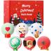 6 Pack Christmas Bath Bombs Set with 6 Pcs Surprise Toys Inside Xmas Bubble Bath Bombs Christmas Colorful Fizz Bath Balls Box Christmas Handmade Bubble Bathbombs for Kids Adults Gift Xmas Theme Party